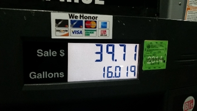 Gas at $2.47 a gallon